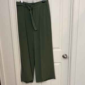 Banana Republic Olive Wide-Leg Pants
